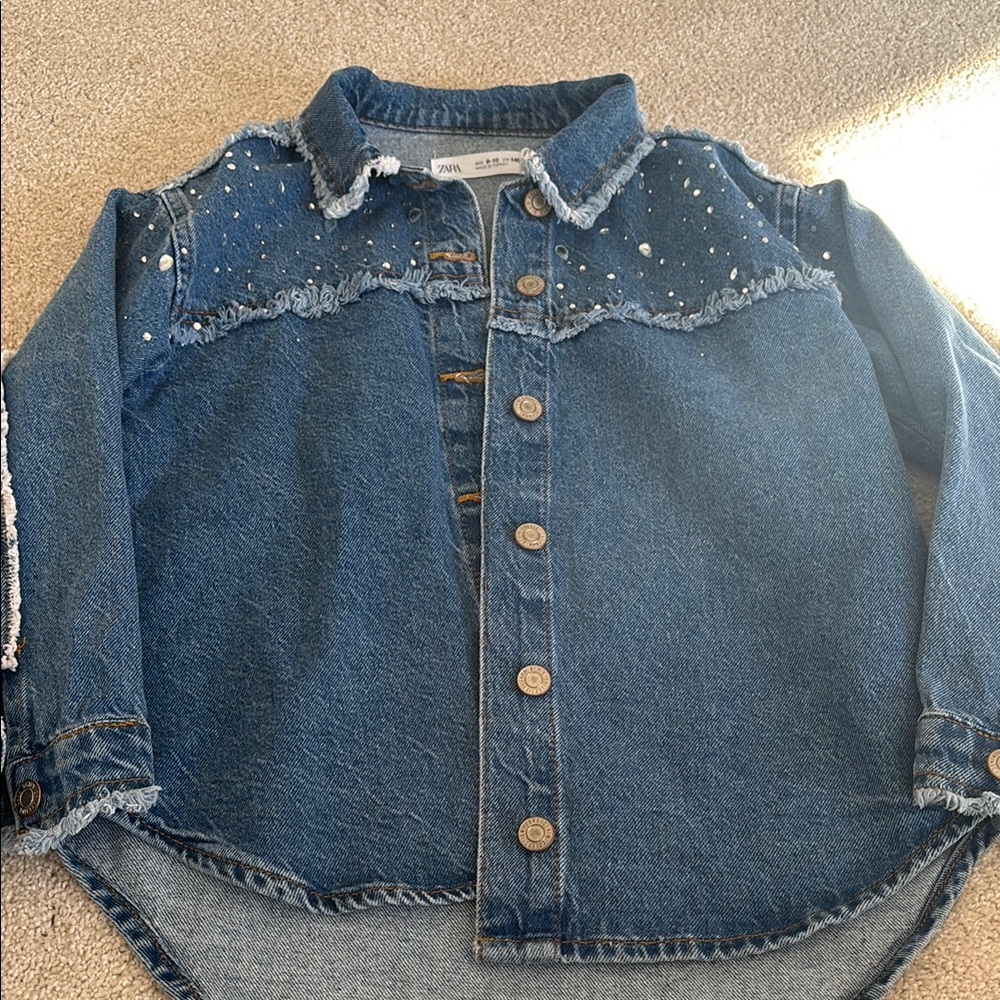Zara Blue Button Down Shirt with Classic Design